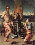 Agnolo Bronzino Pygmalion and Galatea painting